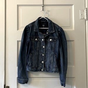 GAP Kids Puff Sleeve Denim Jacket - XL